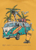 T-shirt damski PIT BULL Denim Washed BEACHBREAK WMN washed yellow