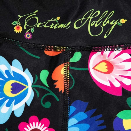 Legginsy Sportowe Damskie Folk 2 3/4