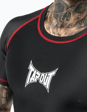 Short Sleeve Rashguard TAPOUT CRYSTAL czarny