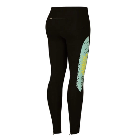 Legginsy biegowe damskie EXTREME HOBBY HALFTONE miętowe