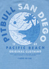 T-shirt damski PIT BULL Denim Washed PLANET SURF WMN błękitny
