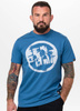 T-shirt PIT BULL LOGO PALMS shade blue