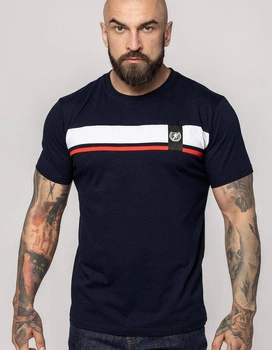 T-shirt PGWEAR CLUB granatowo-biało-czerwona