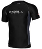 Rashguard PIT BULL COMPRESSION czarny krótki rękaw