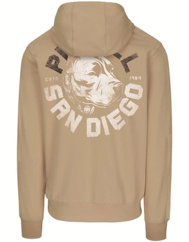 Bluza PIT BULL Tricot Terry DOG SD pale sand rozpinana