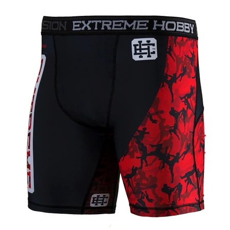 Spodenki Vale Tudo EXTREME HOBBY RED WARRIOR czarny