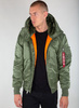 Kurtka ALPHA INDUSTRIES MA-1 HOODED oliwkowa (sage green) 158104 01