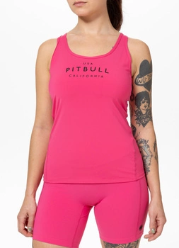 Damski Tank top sportowy PIT BULL AVENIDA WMN malinowy