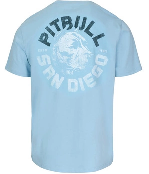 T-shirt PIT BULL DOG SD light blue