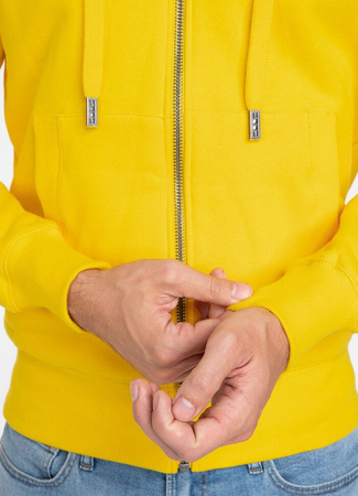 Bluza PIT BULL SMALL LOGO 21 żółta rozpinana