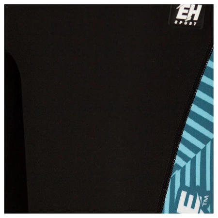 Legginsy biegowe damskie EXTREME HOBBY CALEIDOSCOPE turkusowy