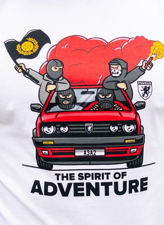 T-shirt PGWEAR ADVENTURE biały