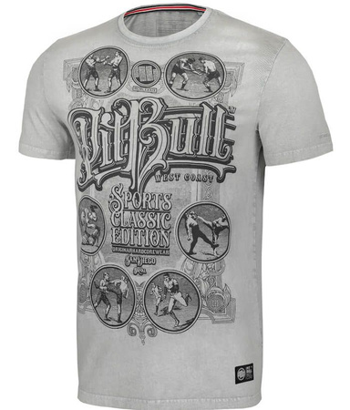 T-shirt PIT BULL Denim Washed MULTISPORT 190 szary