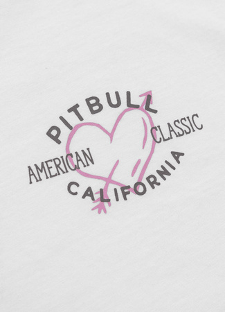 T-shirt damski PIT BULL Oversize HEART biały