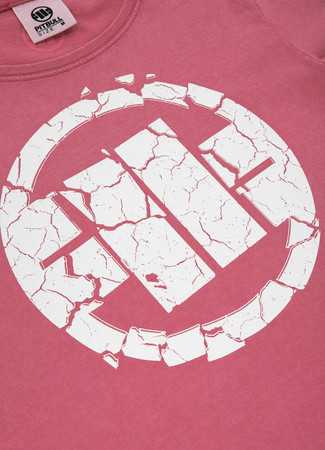 T-shirt damski PIT BULL Denim Washed SCRATCH 23 WMN różowy