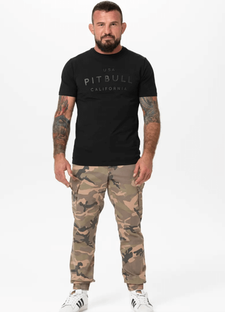 T-shirt PIT BULL USA CAL 190 spandex czarny