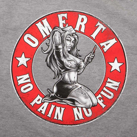 T-shirt EXTREME HOBBY NO PAIN NO FUN szary