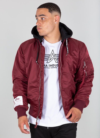 Kurtka ALPHA INDUSTRIES MA-1 ZHP bordowa (burgundy) 118101 184