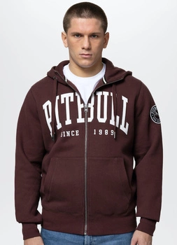 Bluza PIT BULL NORTON bordowa rozpinana