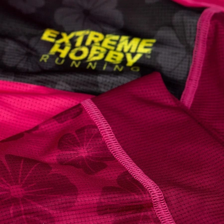 Tank top biegowy damski EXTREME HOBBY FLOWERS różowy
