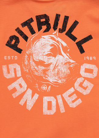T-shirt PIT BULL DOG SD pomarańczowy (fluo orange)