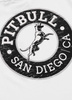 T-shirt PIT BULL SAN DIEGO CA BLACK biały