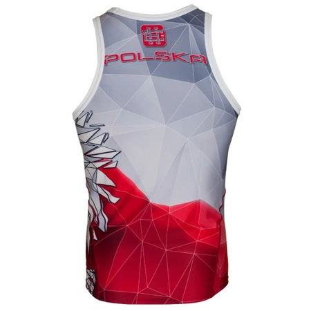 Tank top rashguard EXTREME HOBBY POLSKA szaro-czerwony