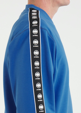 Bluza PIT BULL Tricot Terry TAPE NUGGET niebieska (electric blue) prosta