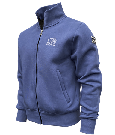 Bluza ERIK & SONS VELSAND niebieska stójka