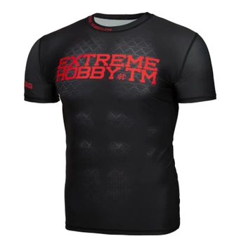 Short sleeve rashguard EXTREME HOBBY BLACK ARMOUR czarny