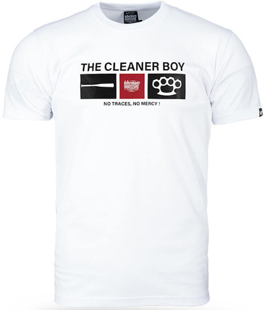 T-shirt DOBERMANS CLEANER BOY TS396 biały