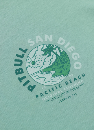 T-shirt damski PIT BULL Oversize PLANET SURF light mint