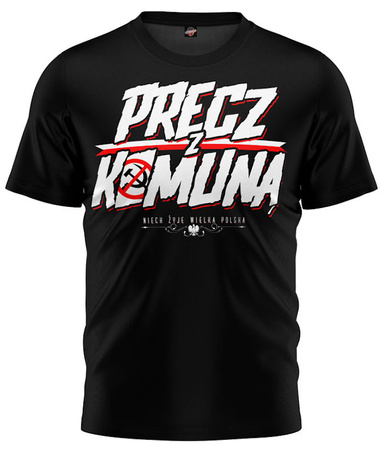 T-shirt PUBLIC ENEMY PRECZ Z KOMUNĄ czarny