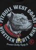 T-shirt PIT BULL STRENGTH &  RESPECT czarny