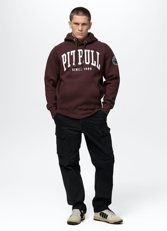 Bluza PIT BULL NORTON dark burgundy kaptur