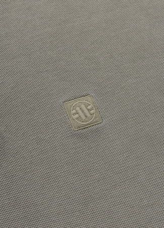 POLO PIT BULL Denim Washed Pique SMALL LOGO grey harbour