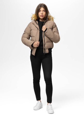 Damska kurtka PIT BULL AZALEA WMN beżowa (dark sand)