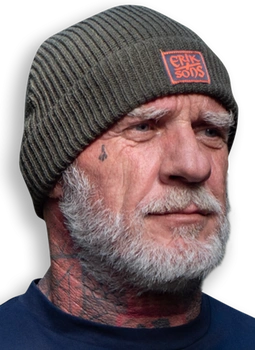 Dwustronna czapka zimowa ERIK & SONS NAVIGATOR oliwkowa