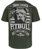 T-shirt PIT BULL TROUBLEMAKER old green
