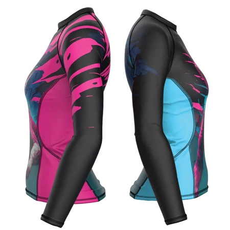 Longsleeve rashguard damski  EXTREME HOBBY VIVID BULTERIER różowy