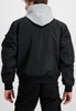 Kurtka ALPHA INDUSTRIES MA-1 D-Tec czarno-szara 183110 03