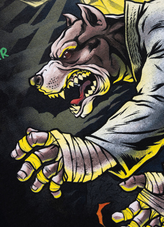 T-shirt PIT BULL MASTERS OF BJJ czarny