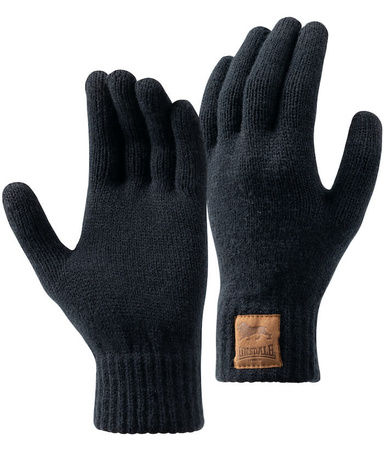 Zestaw czapka zimowa + rękawiczki LONSDALE LONDON DEAZLEY czarny