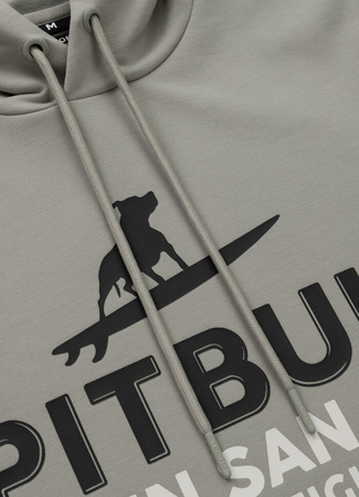 Bluza PIT BULL Tricot Terry SURFING DOG dusty salvia kaptur