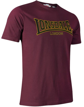 T-shirt Lonsdale CLASSIC bordowy