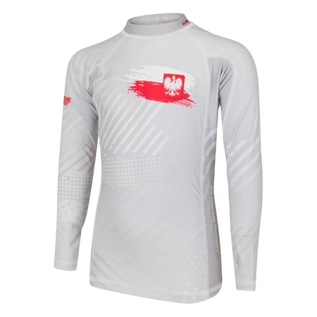 Longsleeve rashguard kids EXTREME HOBBY POLSKA PRIME biały