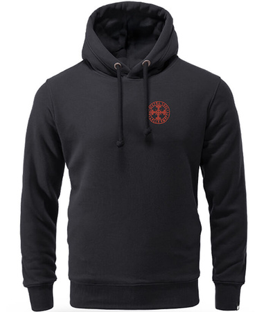 Bluza DOBERMANS THORS CROSS BK386 kaptur czarna