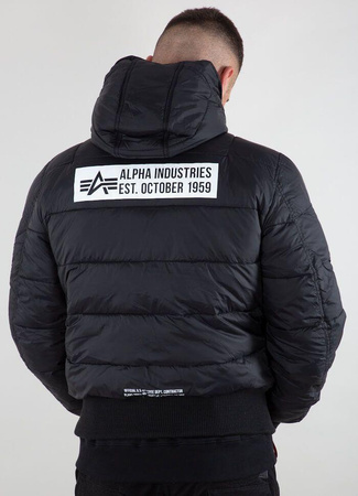 Dwustronna kurtka ALPHA INDUSTRIES HOODED PUFFER FD Rev. (black/black) 198117 515