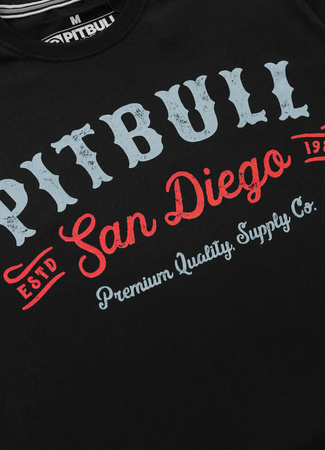 T-shirt PIT BULL STRENGTH &  RESPECT czarny