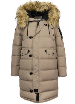 Damska kurtka parka PIT BULL QUEENSTON WMN dark sand